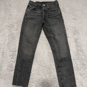 Levi's® 501 Stretch Hi-Rise Raw Hem Skinny jeans W24 L30